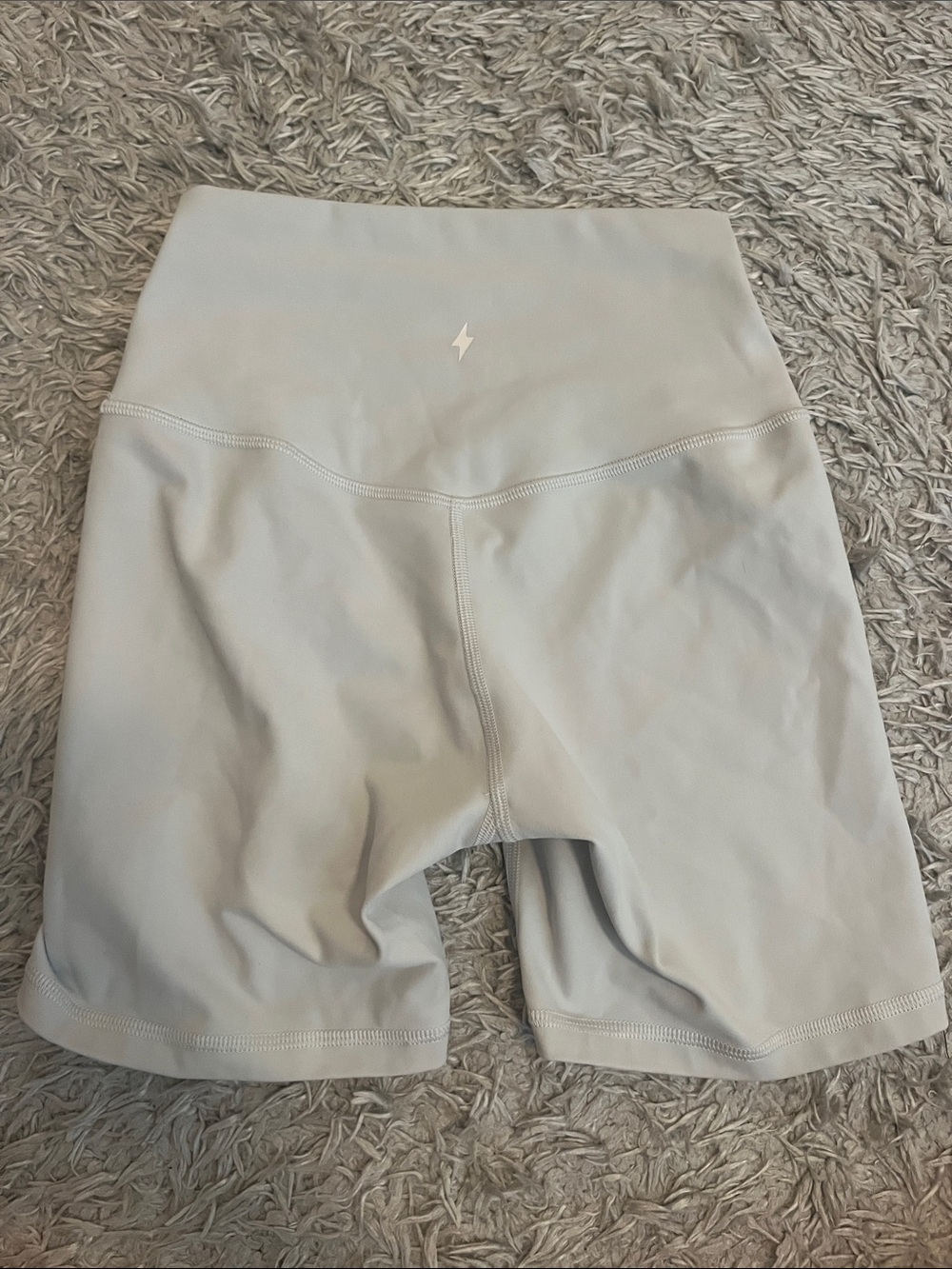 AZUR FIT High-Waist WHITE Women's Bike Shorts